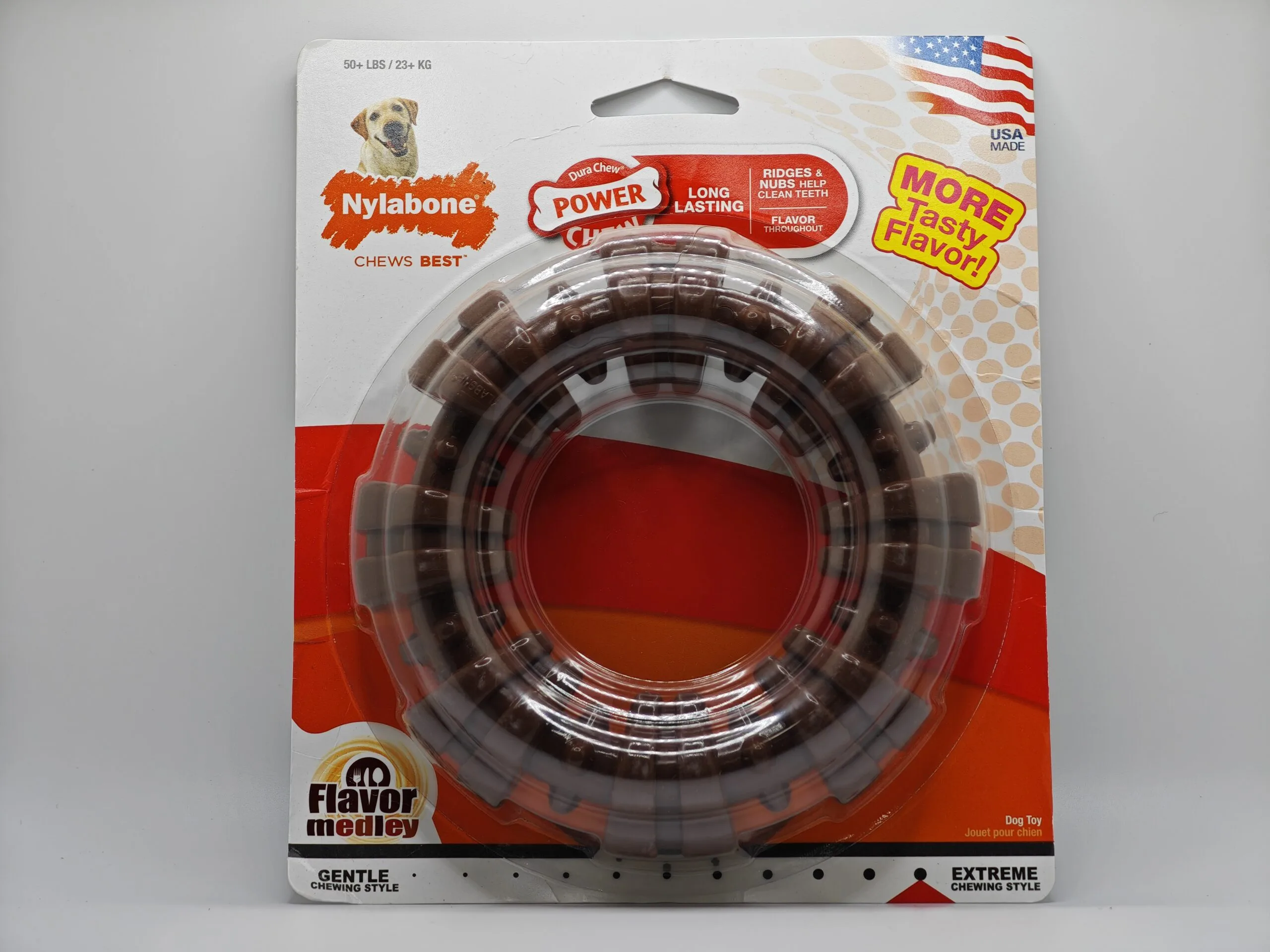 Nylabone Power Chew Flavor Medley Ring Dog Chew Toy