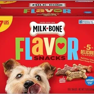 Milk-Bone Flavor Snacks Small Dog Biscuits – 7 lb Box