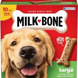 Milk-Bone Original Dog Biscuits for Large Dogs – 10 lb Box