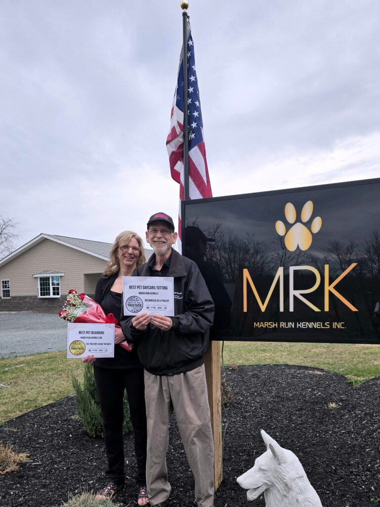 Bart & Betsy Stevens Bart & Betsy Stevens in front of Marsh Run Kennels