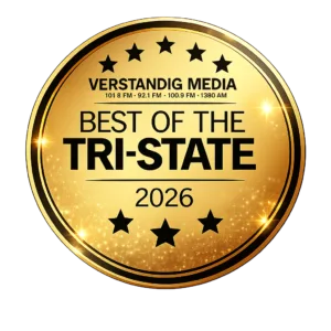 Best of the Tri-State 2026 award badge for Marsh Run Kennels dog boarding