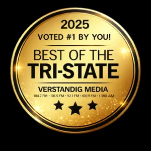 Best of the Tri-State 2025 award badge, voted #1 by the community, Marsh Run Kennels recognition