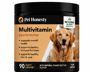 Pet Honesty Multivitamin 10-in-1 Peanut Butter – 90 ct